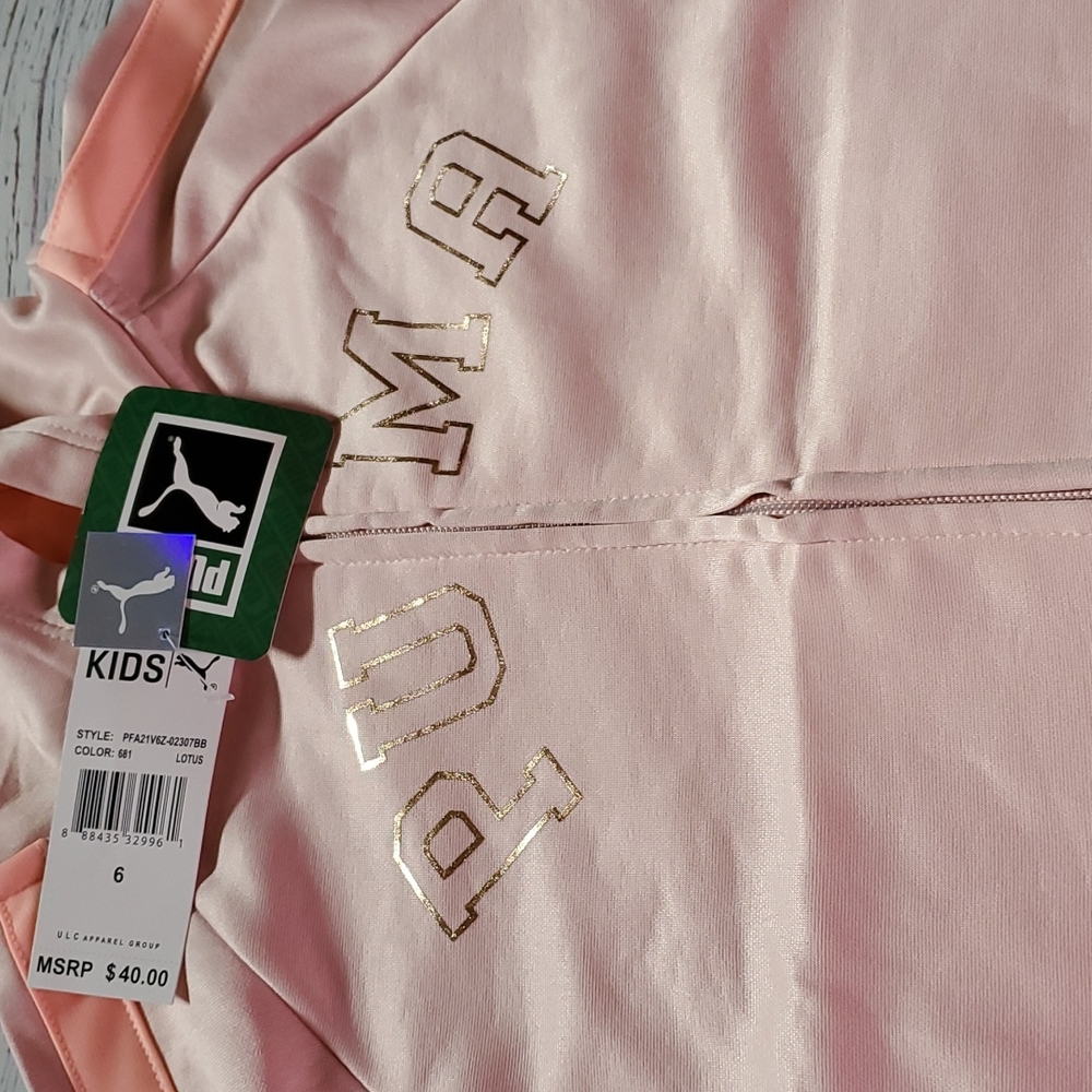 🆕️ PUMA GIRLS HOODED PINK JACKET 👩 - Picture 4 of 9